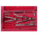 DRAFTING SET IN CASE