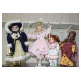 (4) CONTEMPORARY PORCELAIN DOLLS