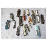ABOUT (19) ASSORTED KNIVES