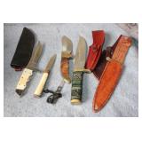 (5) FIXED BLADE KNIVES