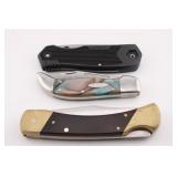 THREE SCHRADE KNIVES