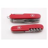 TWO ICTORINOX SWISS ARMY KNIVES