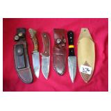 (3) FIXED BLADE KNIVES