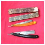 (2) STRAIGHT RAZORS