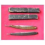 (2) STRAIGHT RAZORS