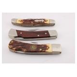 THREE SCHRADE KNIVES