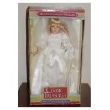 CLASSIC TREASURES PORCELAIN BRIDE DOLL