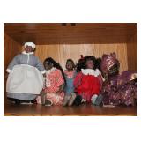 (6) BLACK AMERICANA DOLLS