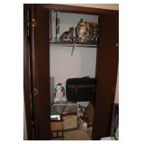 KNICKKNACKS, SUITCASE, ELECTRIC FAN ETC