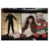 ELVIS DOLL AND (2) OTHER DOLLS