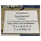 842 SFT 7mm Spotswood Laminate Flooring