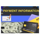 CASH/CASHIERS CHECK OR WIRE TRANSFER ONLY!!