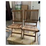 2pc CEDAR CHAIRS IN BOX