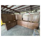 Rustic Walnut Shaker 14pc 36" uppers