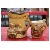 2pc. Hand Carved German Beer Steins
