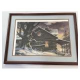 "SNOWED IN" FRAMED PRINT 30"x23"