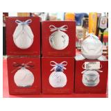 Lladro 1998-02 Porcelain Christmas Ball Ornaments