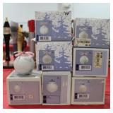 Lladro 1991-97 Porcelain Christmas Ball Ornaments