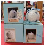 Lladro 1988-90 Porcelain Christmas Ball Ornaments