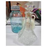 NO. 3 HALF GALLON BALL JAR, WEXFORD DECANTUR, & -