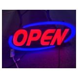 "OPEN" SIGN - TESTED - WORKS