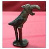 Antique Cast Metal Parrot