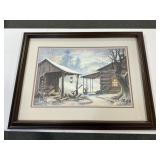 "TOWARD EVENING" 1990 FRAMED PRINT BY LEE ROBERSON
