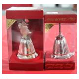 Lenox 2000-01 Silver Bells Christmas Ornaments