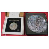 Fitz & Floyd Millennium Tapestry Plate & Display