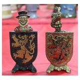 Cast Iron Scottish Soldier & Shield Bottle Openers