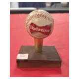 BUDWEISER BASEBALL TAP HANDLE 4"