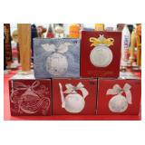 Lladro 2003-07 Porcelain Christmas Ornaments