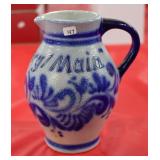German Miltenberg Salt-Glazed Bembel Pitcher
