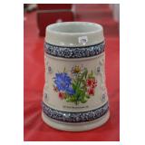 German Porcelain Hiking Day Wandertag Beer Stein