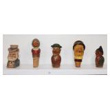 Hand Carved German Wine Stoppers