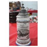 Miltenberg German Town Lidded Beer Stein