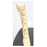 INDONESIAN CARVED COW BONE TOTEM