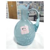 BLUE IRRIDESCENT CRUET - NO STOPPER
