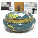 CLOISONNE COVERED BOWL