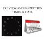 PREVIEW/INSPECTION - THERE ARE 2 PREVIEW DATES: