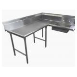JOHN BOOS 60" SOILED DISH TABLE W/ SINK