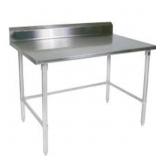 84" STAINLESS STEEL WORK TABLE W/ DROP IN CUTOUT