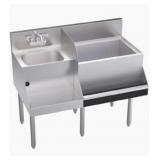 KROWNE ROYAL 42"x24" ICE BIN W/ BLENDER, DUMP,