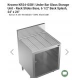 KROWNE ROYAL SERIES GLASS STORAGE CABINET
