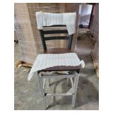 (10) LANCASTER SEATING - LADDER BACK BAR STOOL -
