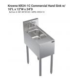 KROWNE ROYAL BAR SINK - INCLUDES FAUCET & DRAIN &