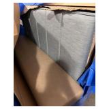 DOUBLE BANQUETTE - SAGE GREEN BACK, TAN SEATS