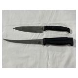 (2) FIXED BLADE KNIVES - FALCON FILLET KNIFE W/