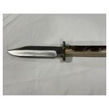 RUANA FIXED-BLADE HUNTING KNIFE - STAMPED "RUANA