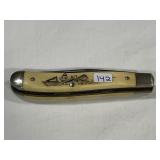 SCHRADE+ USA SC503 SCRIMSHAW MOBY DICK TRAPPER